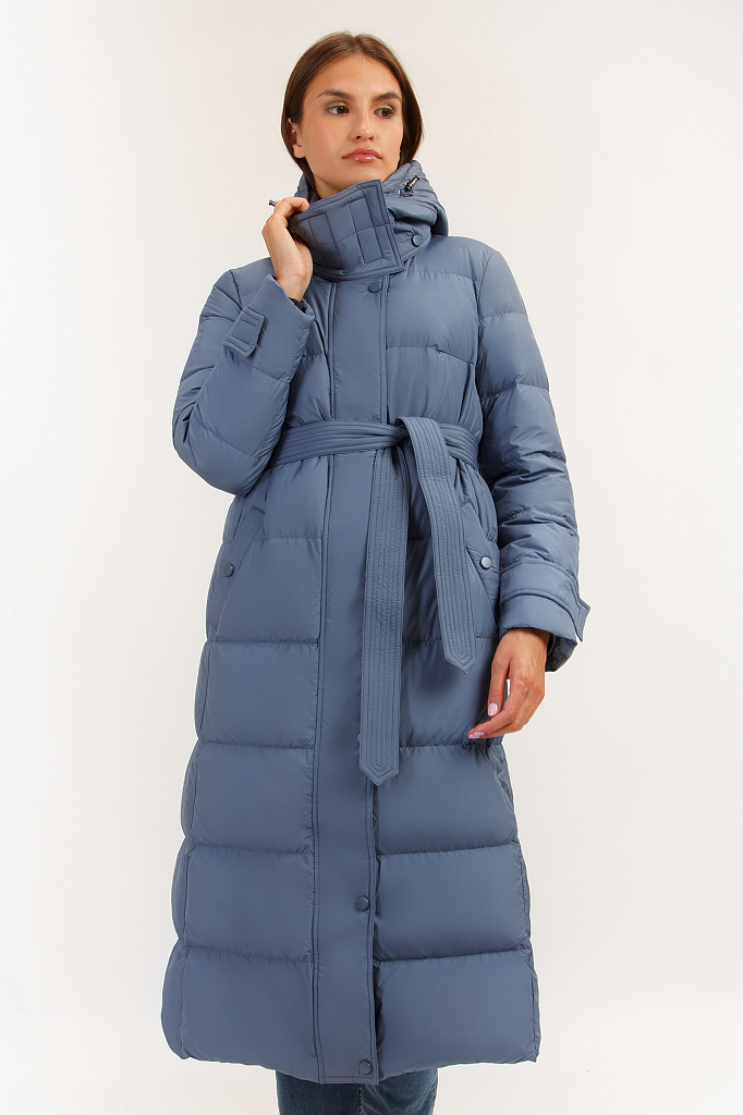 

Пальто женское, Серо-голубой, Пальто женское