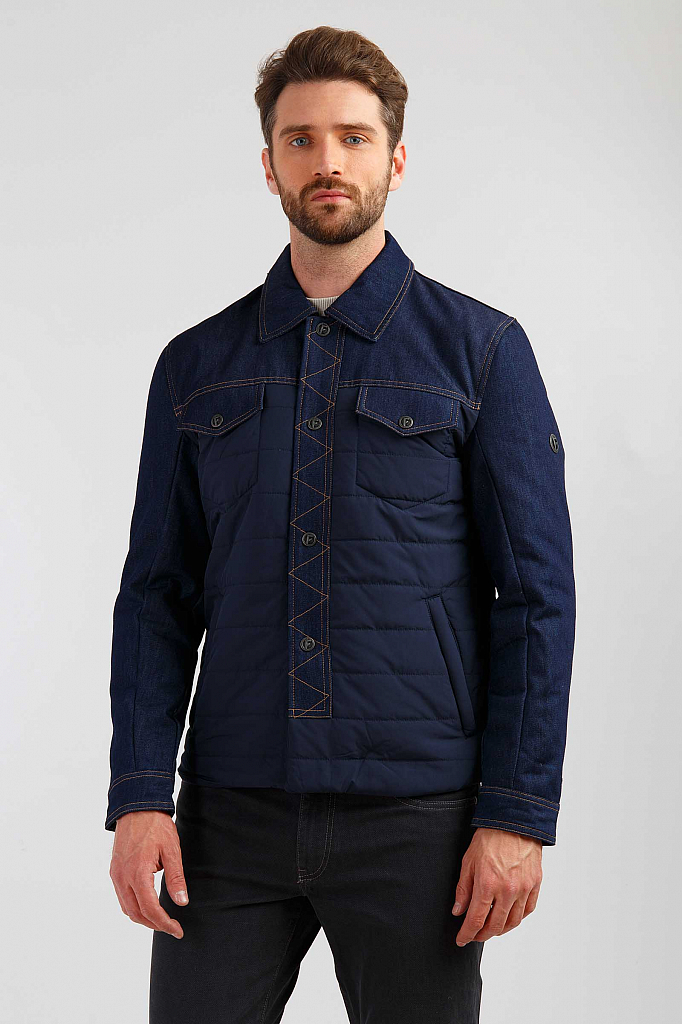 Куртка мужская Finn-Flare темно-синий B19-42021 