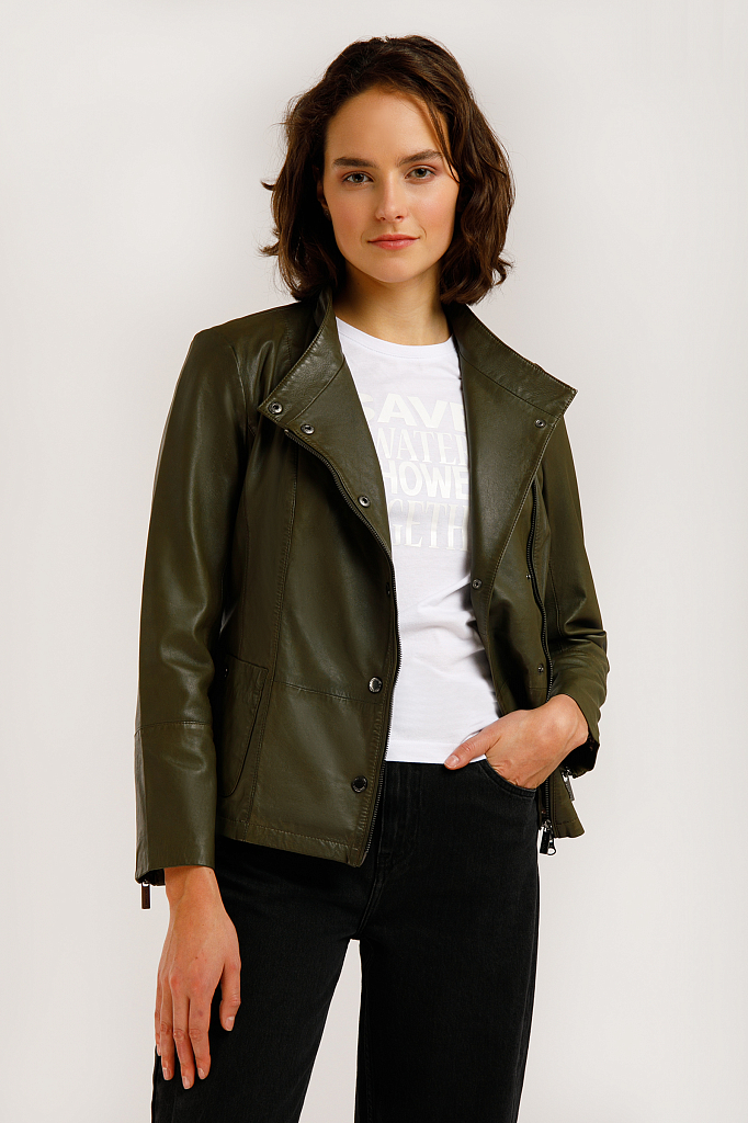 Куртка женская Finn-Flare хаки B20-11800 