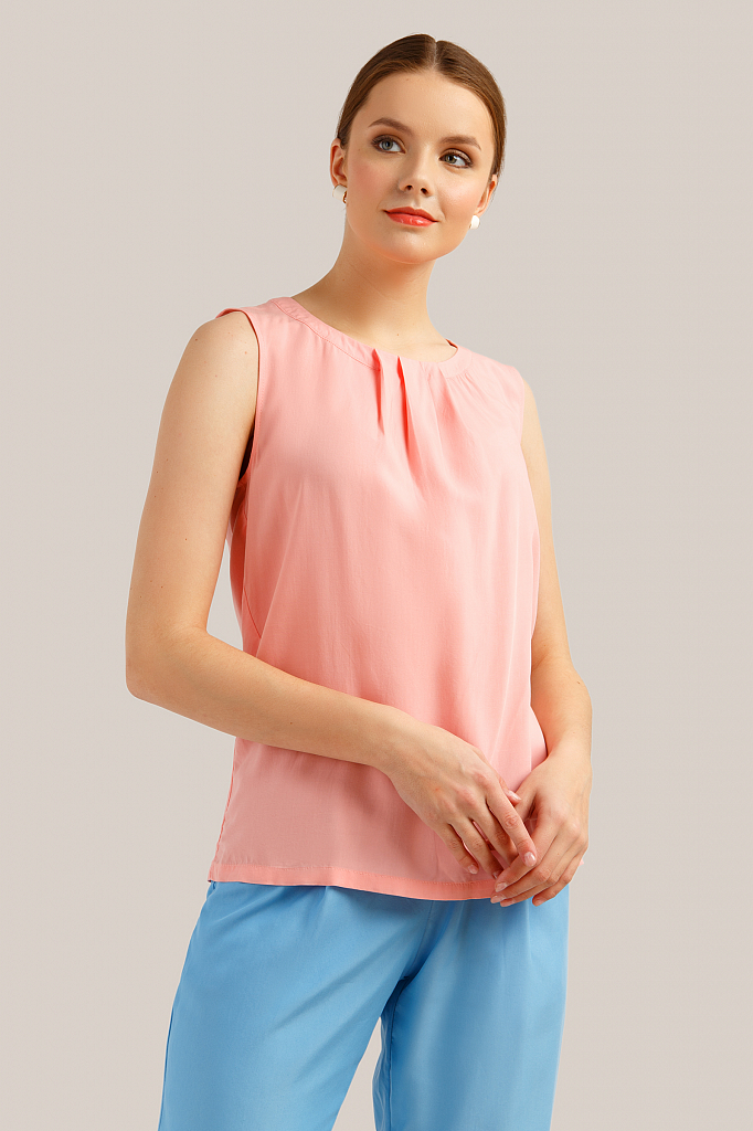Блузка женская Finn-Flare розовый S19-11036 