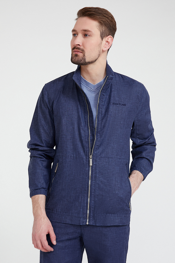 Куртка мужская Finn-Flare лазурно-серый S20-22004 