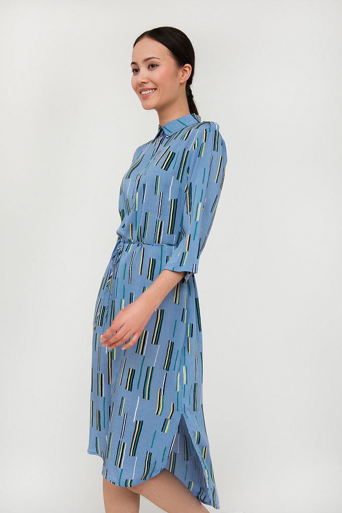 Платье женское Finn-Flare синий S20-14050 