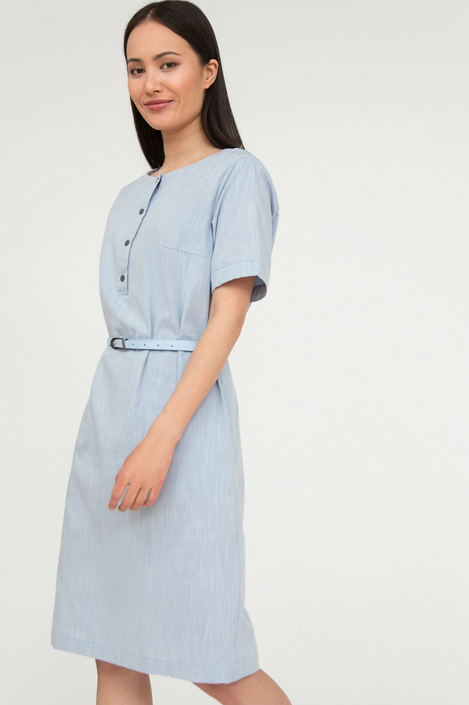 Платье женское Finn-Flare голубой S20-11086 