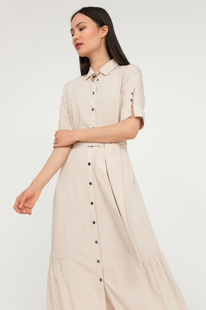 Платье женское Finn-Flare бежевый S20-14012 